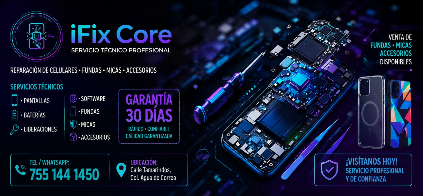Fix Core-Servicio t茅cnico, reparaci贸n y accesorios para tu celular
