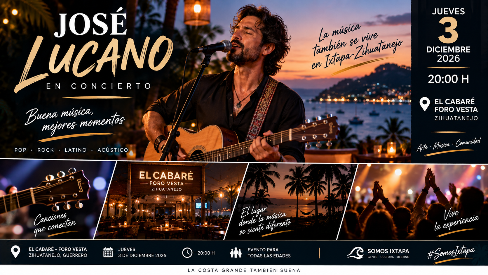 José Lucano en concierto