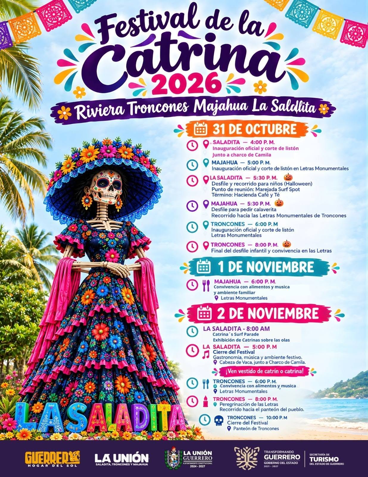 Foto 1 de 1 — Festival de la Catrina 2026 – Inauguración y Desfiles