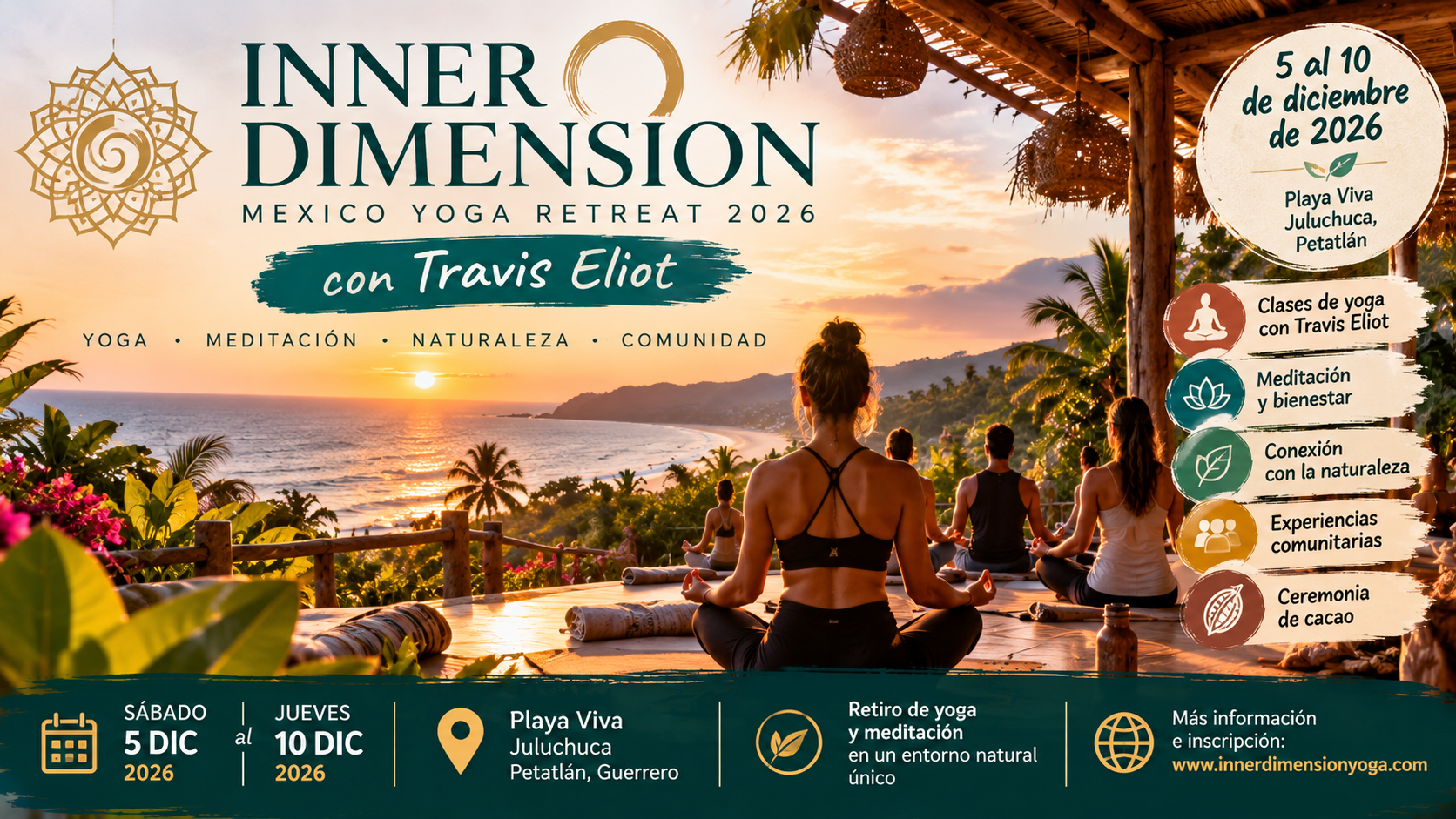 Mexico Yoga Retreat 2026 con Travis Eliot