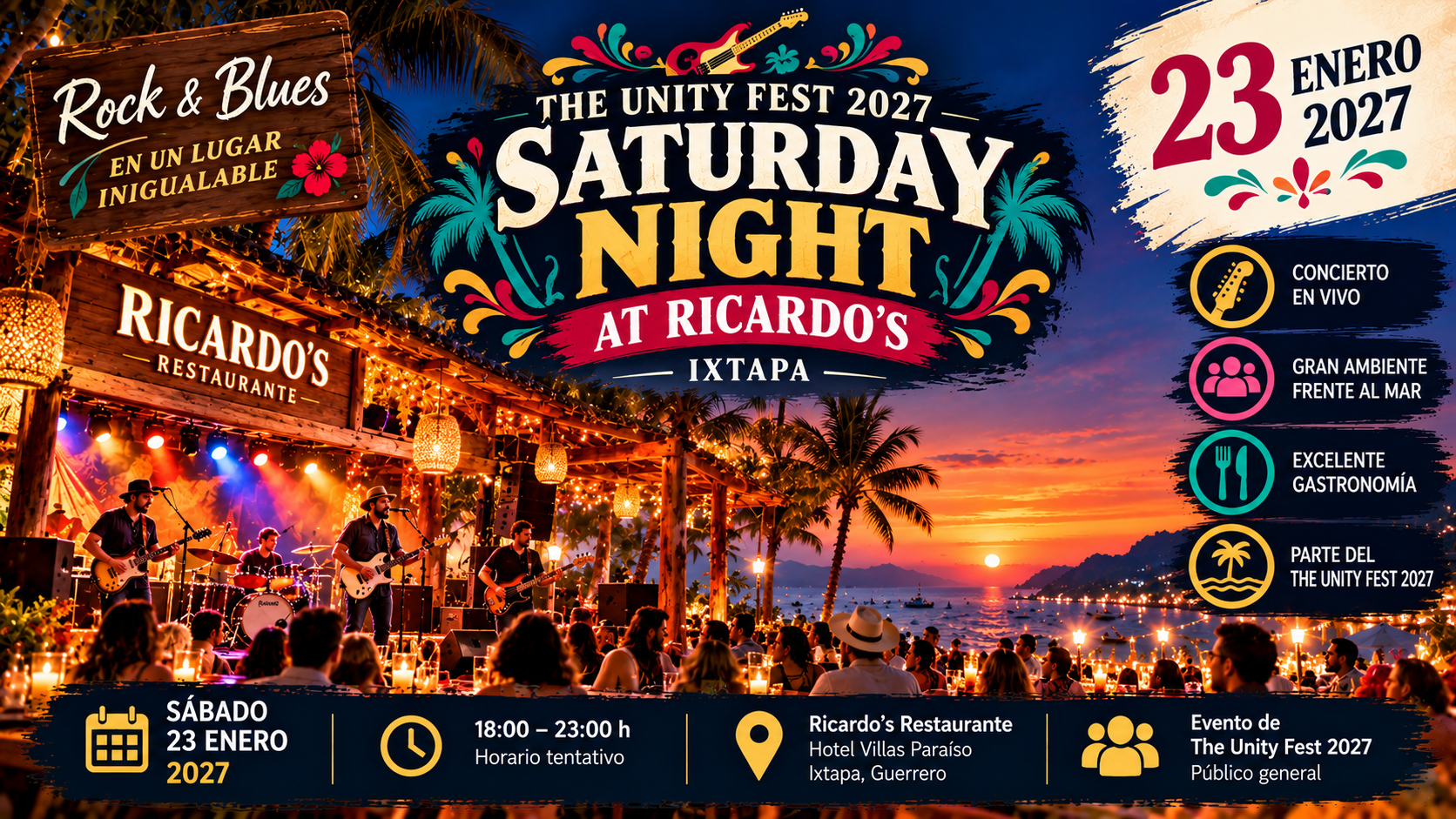 The Unity Fest 2027 – Saturday Night at Ricardo’s