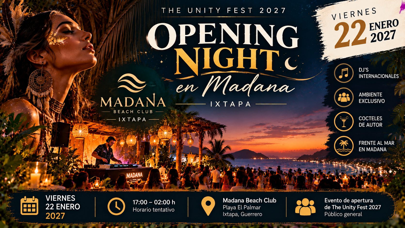 The Unity Fest 2027 – Opening Night en Madana
