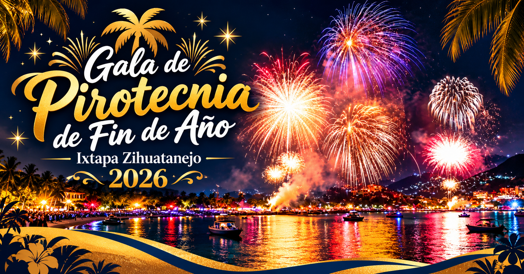 Gala de Pirotecnia de Fin de Año Ixtapa Zihuatanejo 2026